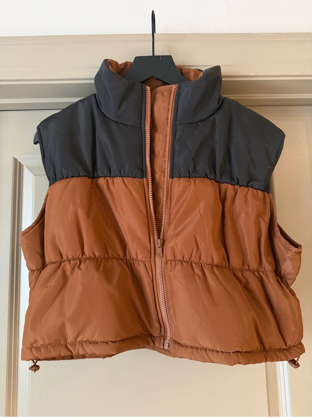 Women's Rust-Brown Puffer Jacket - Picture 1 of 4